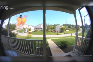 Ring doorbell camera captures Plum Borough Explosion