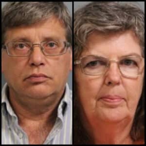 Donald Ray Lantz and Jeanne Kay Whitefeather arrested for human trafficking their adopted black children.