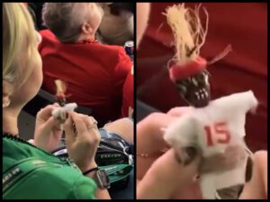 Philadelphia Eagles fan voodoo doll Patrick Mahomes