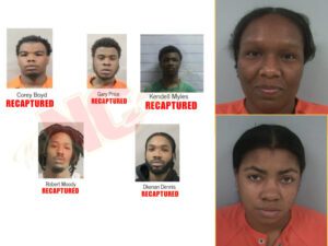 Five inmates captured in New Orleans jail escape after using hole in wall and blankets to flee