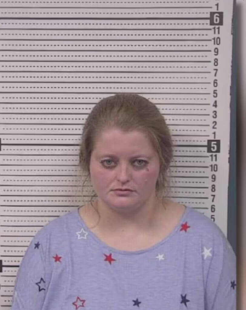 Mugshot of Alexandra Coffey, the Lenoir NC Daycare worker charged in Maddy's death.