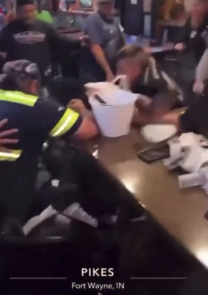 "Black man brutally beaten as white biker gang attacks him at Pike’s Pub"