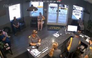 Still image from Synergy Auto Care’s viral video showing heated customer walkout over Juneteenth remarks.