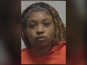 Mugshot of Nevaeh Moses, charged with revenge porn in Goldsboro, NC