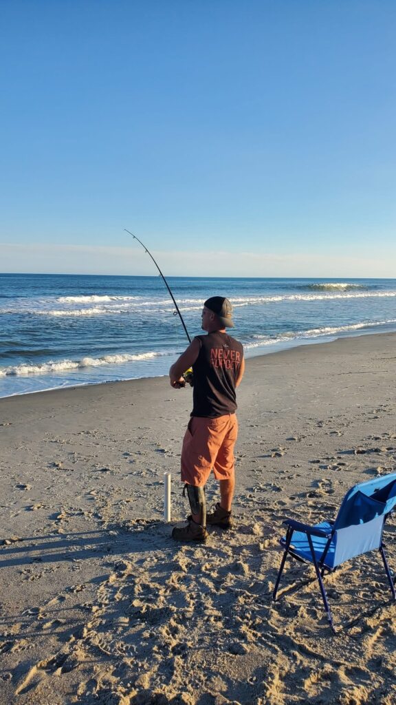 Photo of Nigel Max Edge fishing.