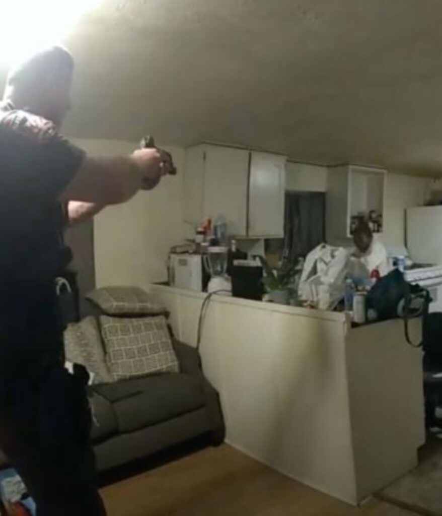 Body camera footage from Sonya Massey shooting scene showing deputy response in Illinois home