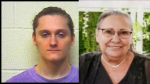 Dominic Connelly mugshot and grandfather James Connelly murder victim in Vanceboro manhunt case