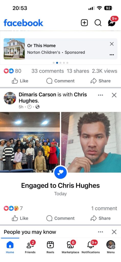 New Ransom Church Facebook post attacking gay man engagement calling it ungodliness and abomination in Louisville Kentucky