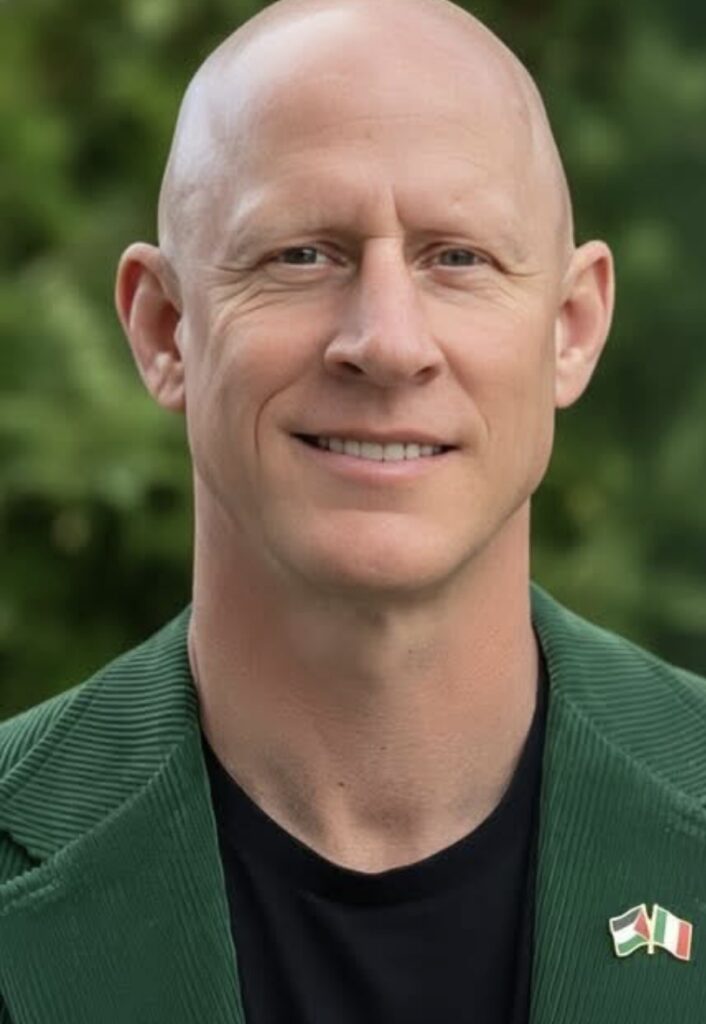 Brian McGinnis Raleigh firefighter and North Carolina Green Party Senate candidate arrested after Capitol protest