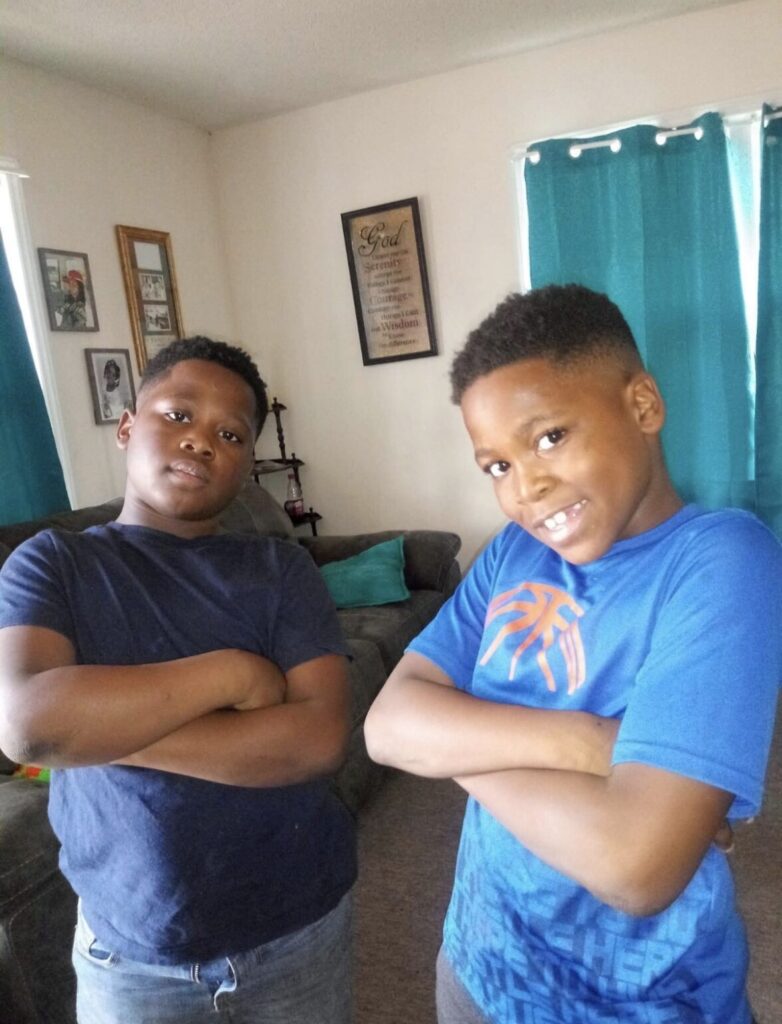 Clente Barnes-Allen and his brother Brayden pictured together in November 2022 Facebook photo