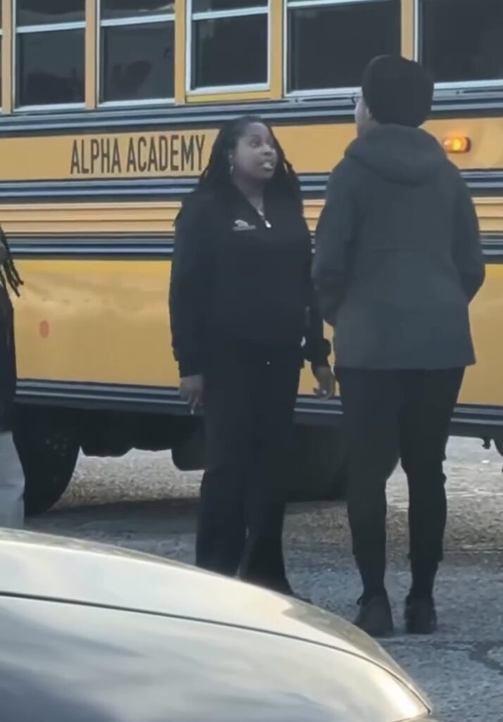 fayetteville mother school bus fight confrontation