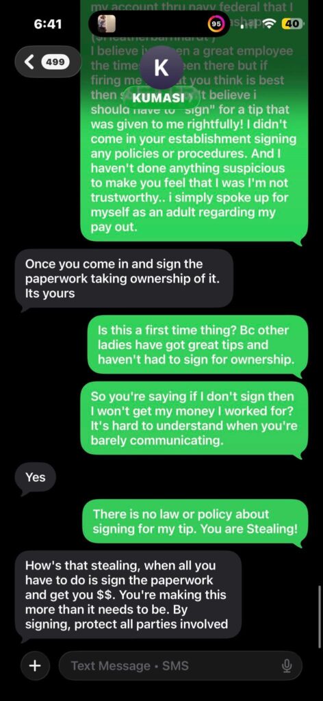 kore durham text message 5 final response