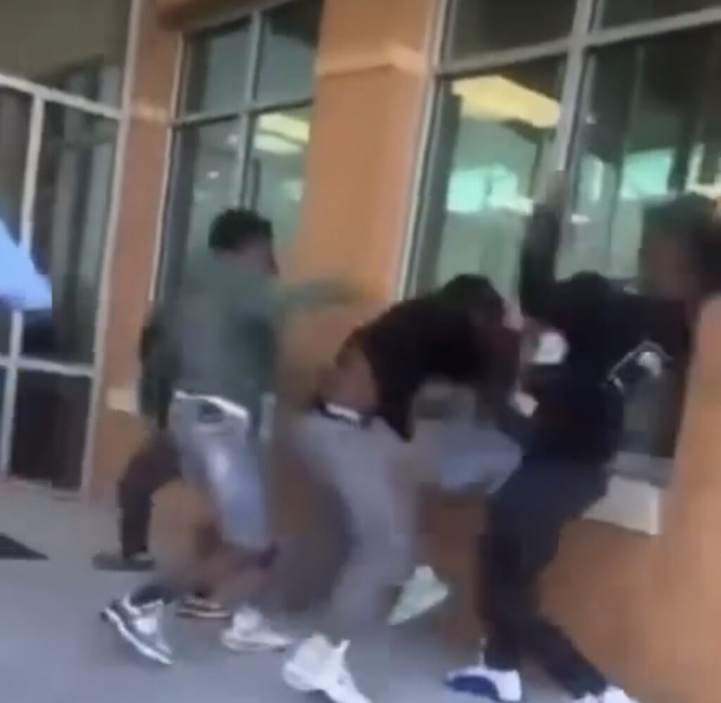 washington county high school fight brawl campus video