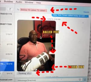 A text message Bishop T.D. Jakes allegedly sent Prophet Manasseh Jordan in 2016.