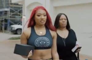 Megan Thee Stallion and her mother, Holly.