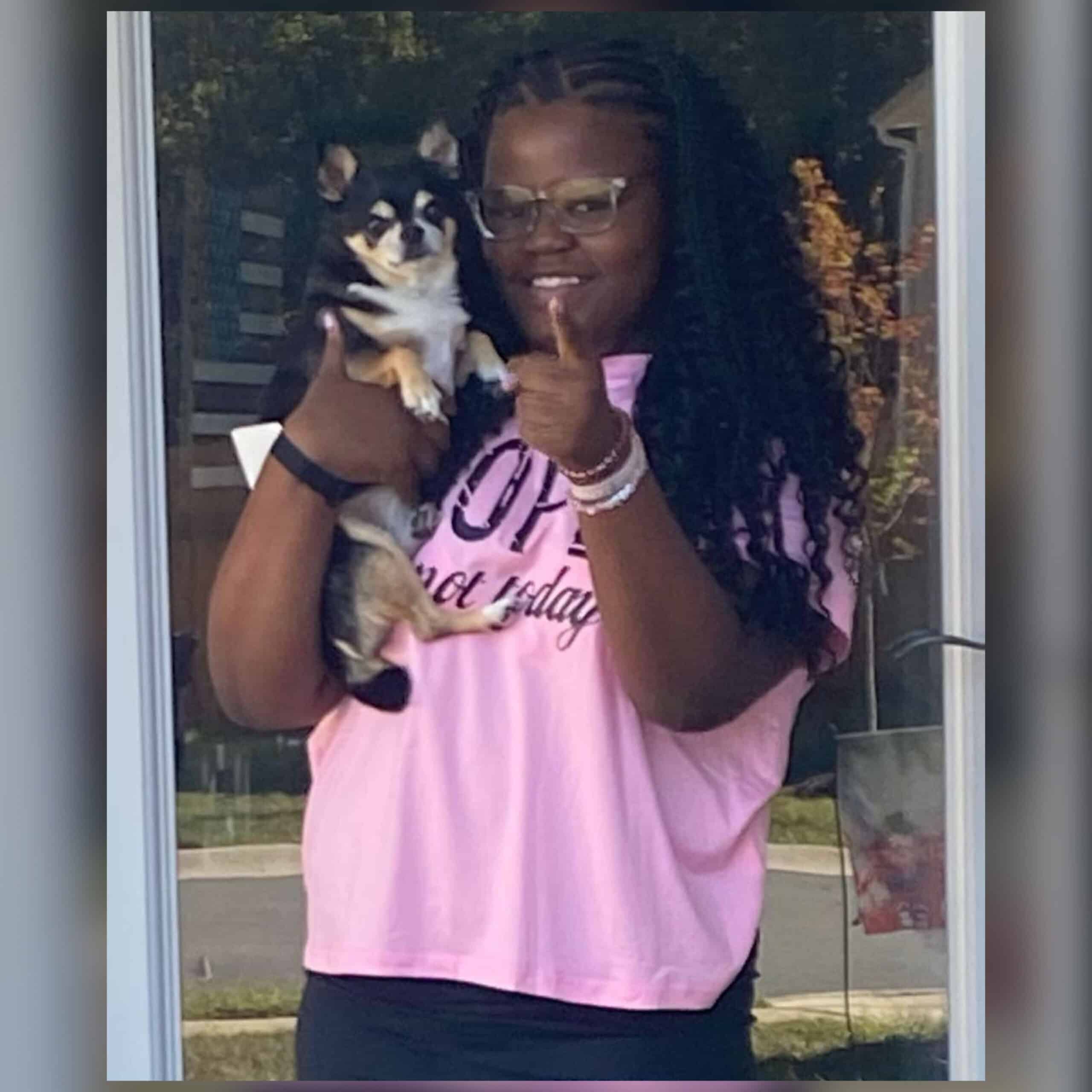 Mya Johnson, 14, is missing from Burlington, North Carolina.