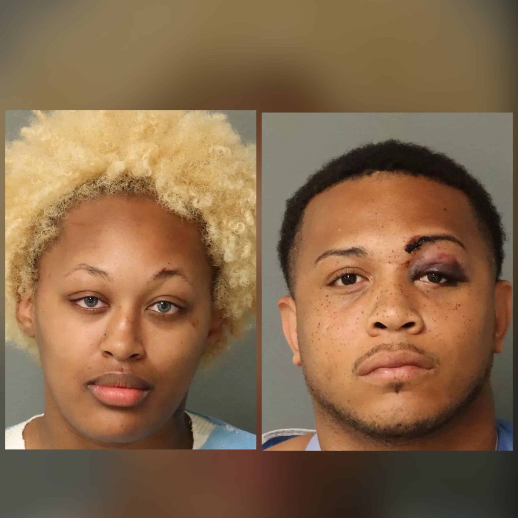 (Left) Milani Zhane Barlow, (Right) Darius Khaalid Wilcher, both charged in a stabbing incident.