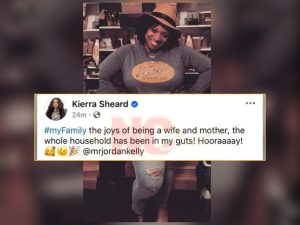 Kierra Sheard’s latest viral Facebook post has everyone talking. In the post, she shares a personal update about her relationship with husband Jordan Kelly.