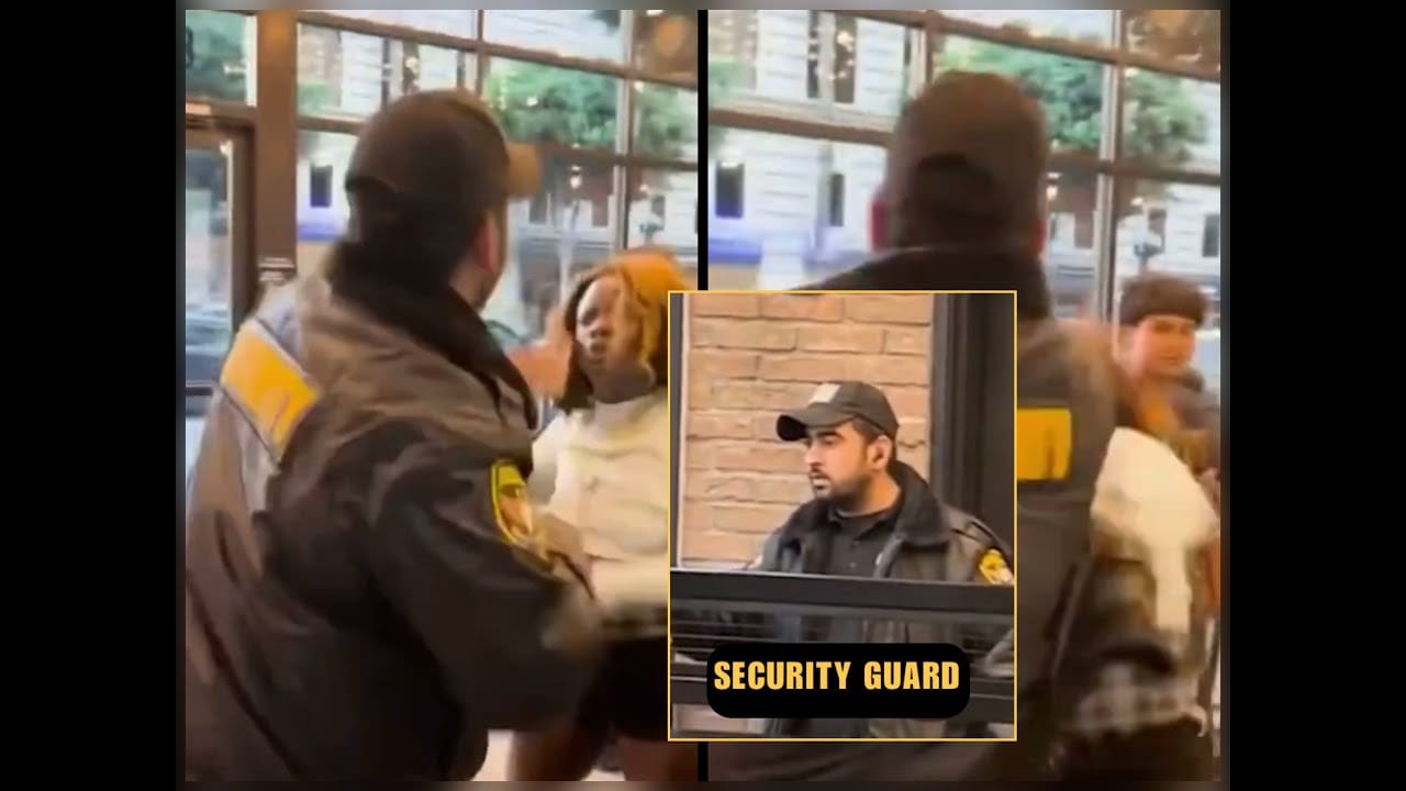 A disturbing incident at a Taco Bell in downtown Los Angeles has gone viral after a security guard was caught on camera slapping a female customer.