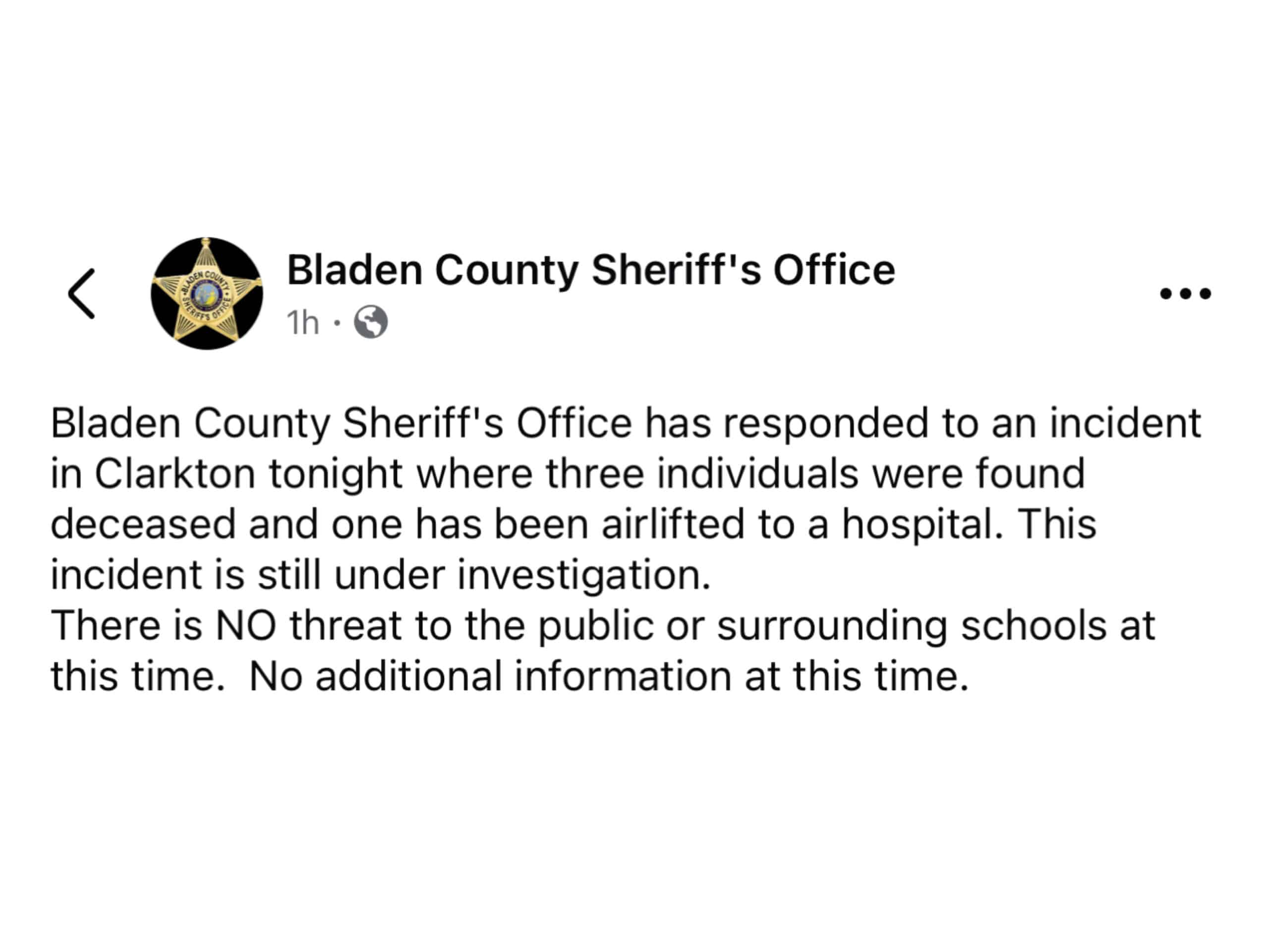 Triple Homicide in Clarkton