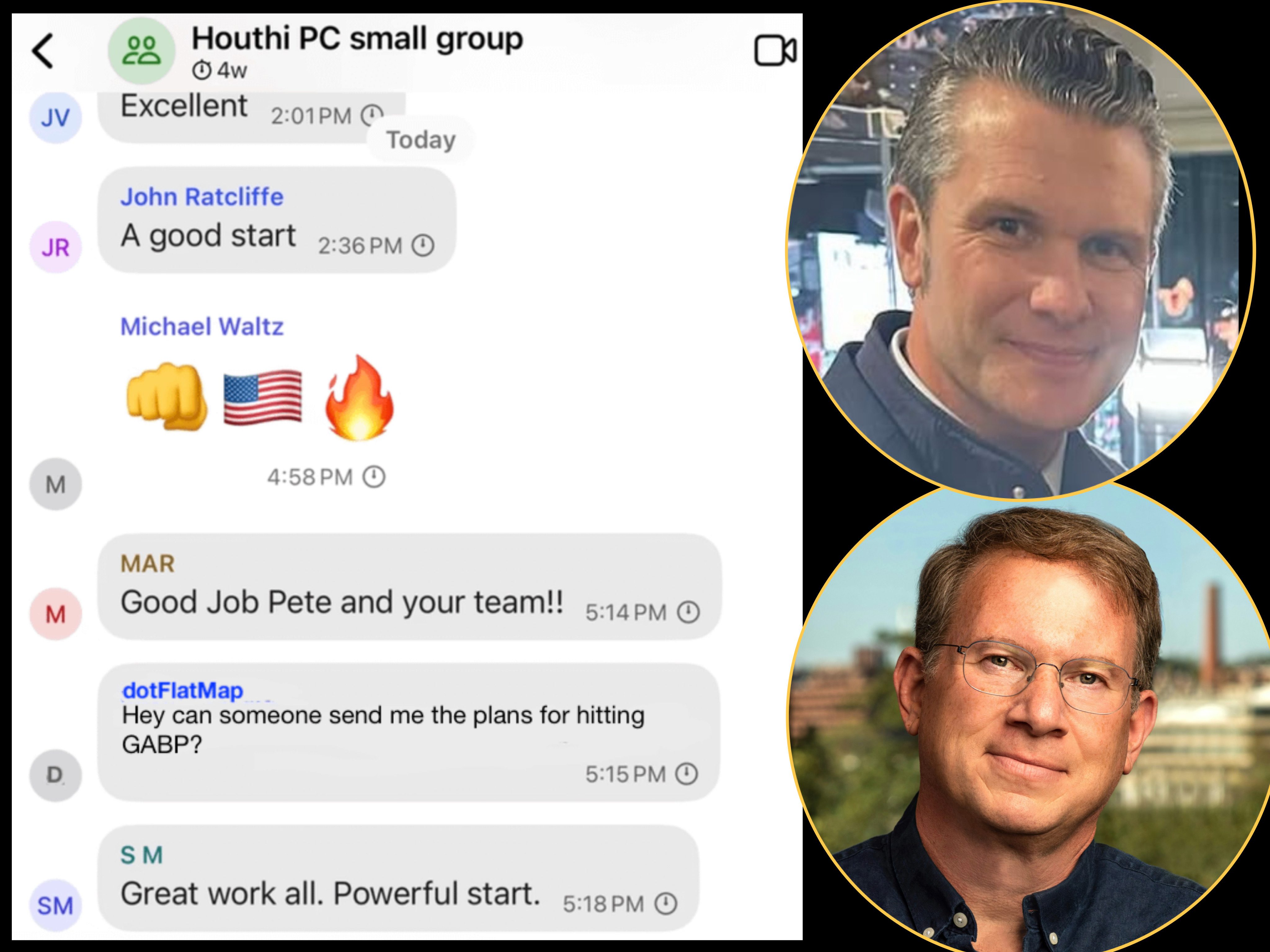 Pete Hegseth Yemen military chat leak