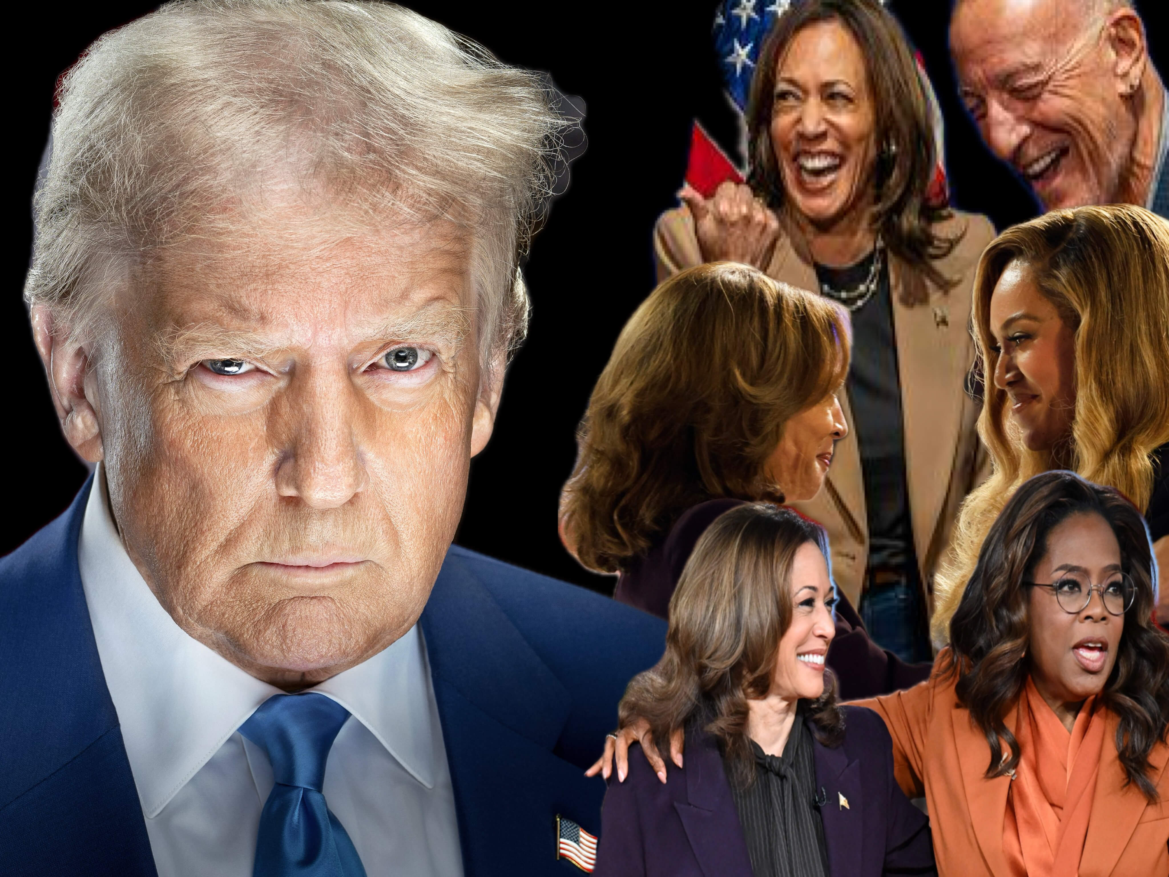 Trump launches Kamala Harris celebrity endorsement investigation over alleged illegal payments to Beyoncé, Oprah, and Bono