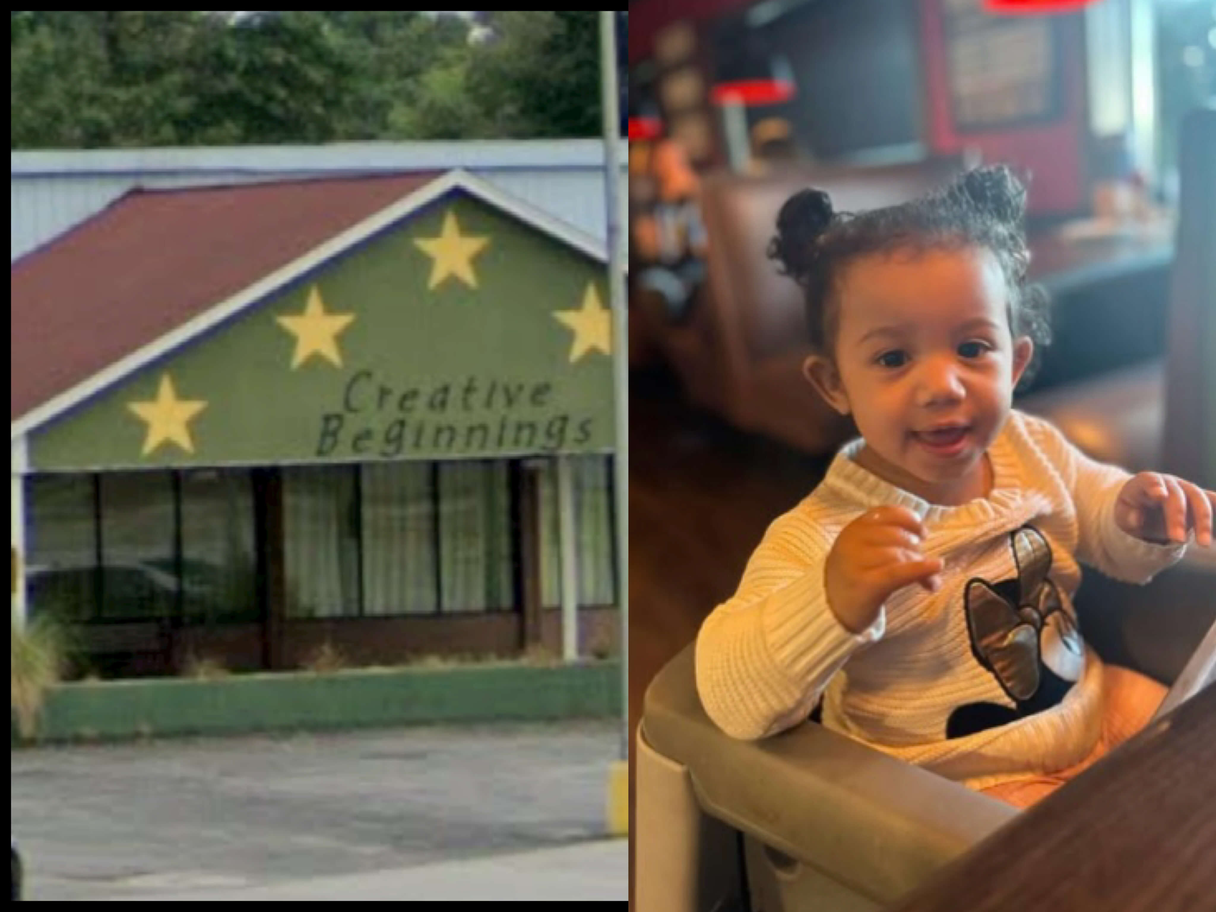 Scene outside Creative Beginnings as police investigate after baby dies at Lenoir daycare