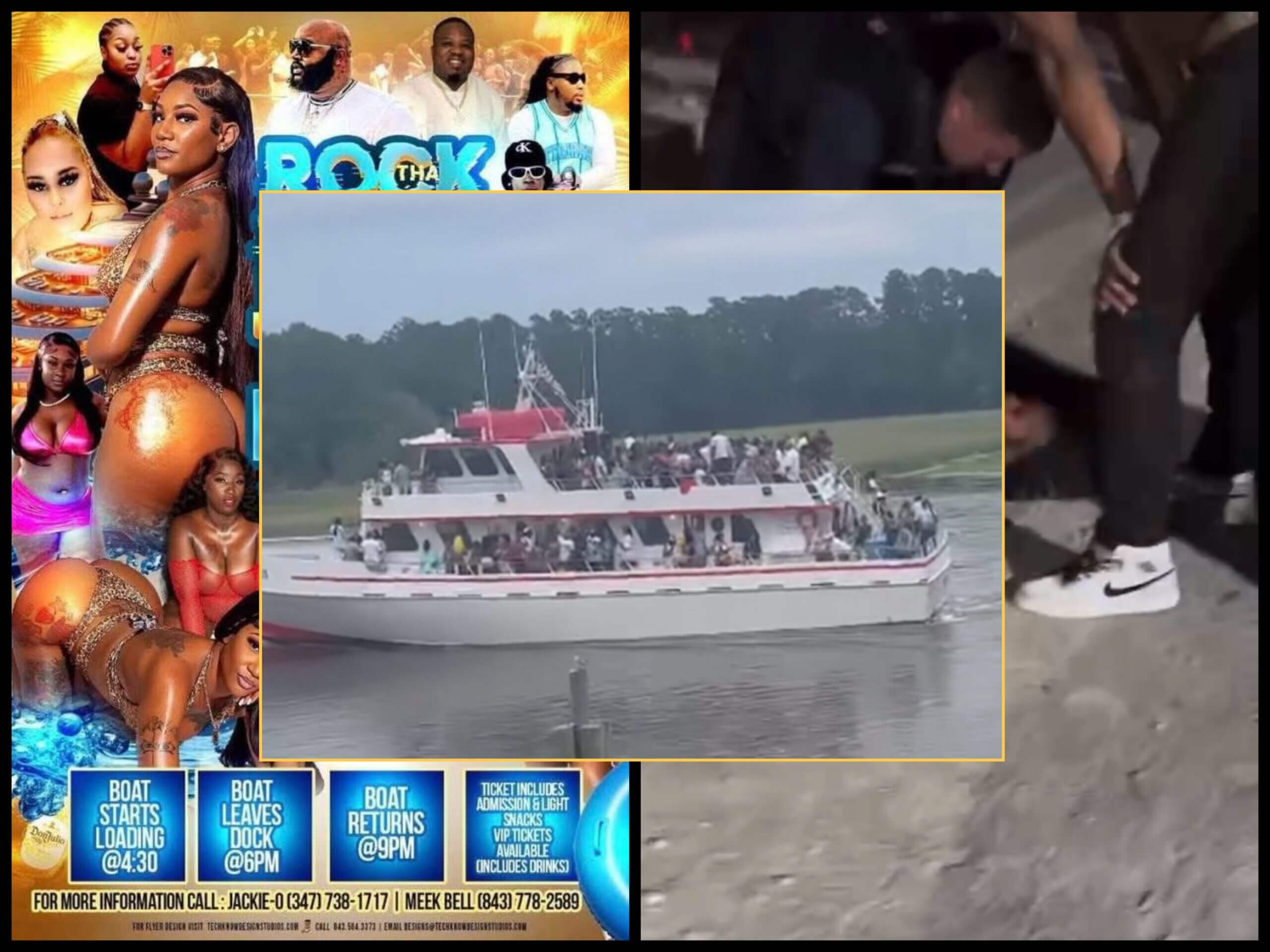 At least 11 people were injured in a violent shooting during a birthday boat party in Little River, South Carolina. Graphic videos reveal the bloody aftermath.