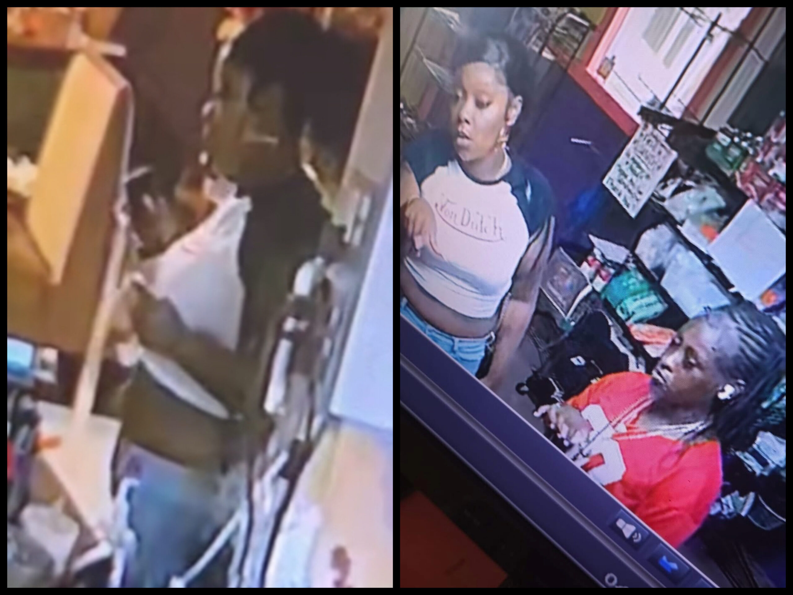 Surveillance footage from Lexington soul food restaurant shows woman accused of dine and dash incident.
