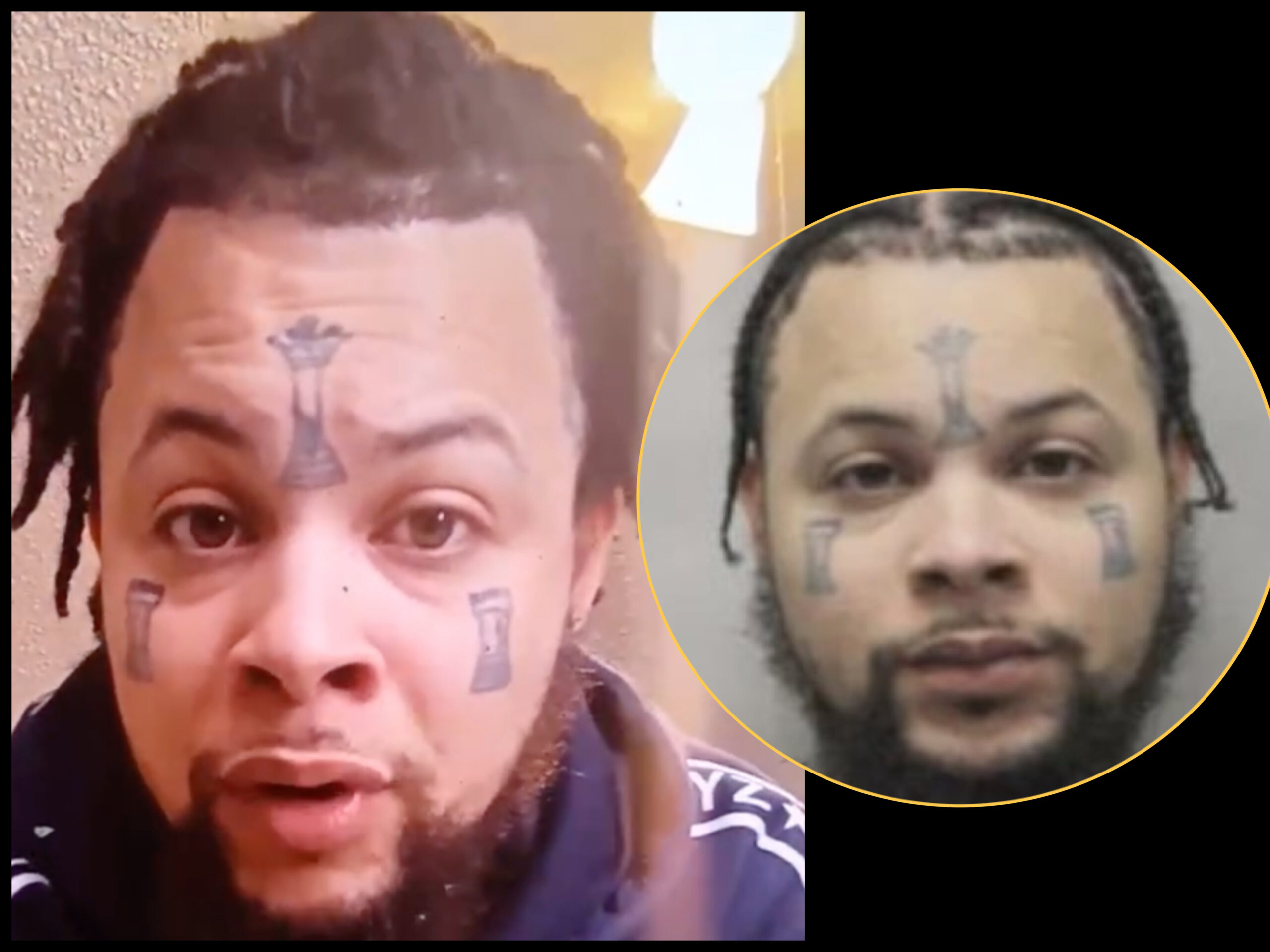 News coverage of Antoine Massey Instagram video claiming innocence in Orleans Parish Jail escape.