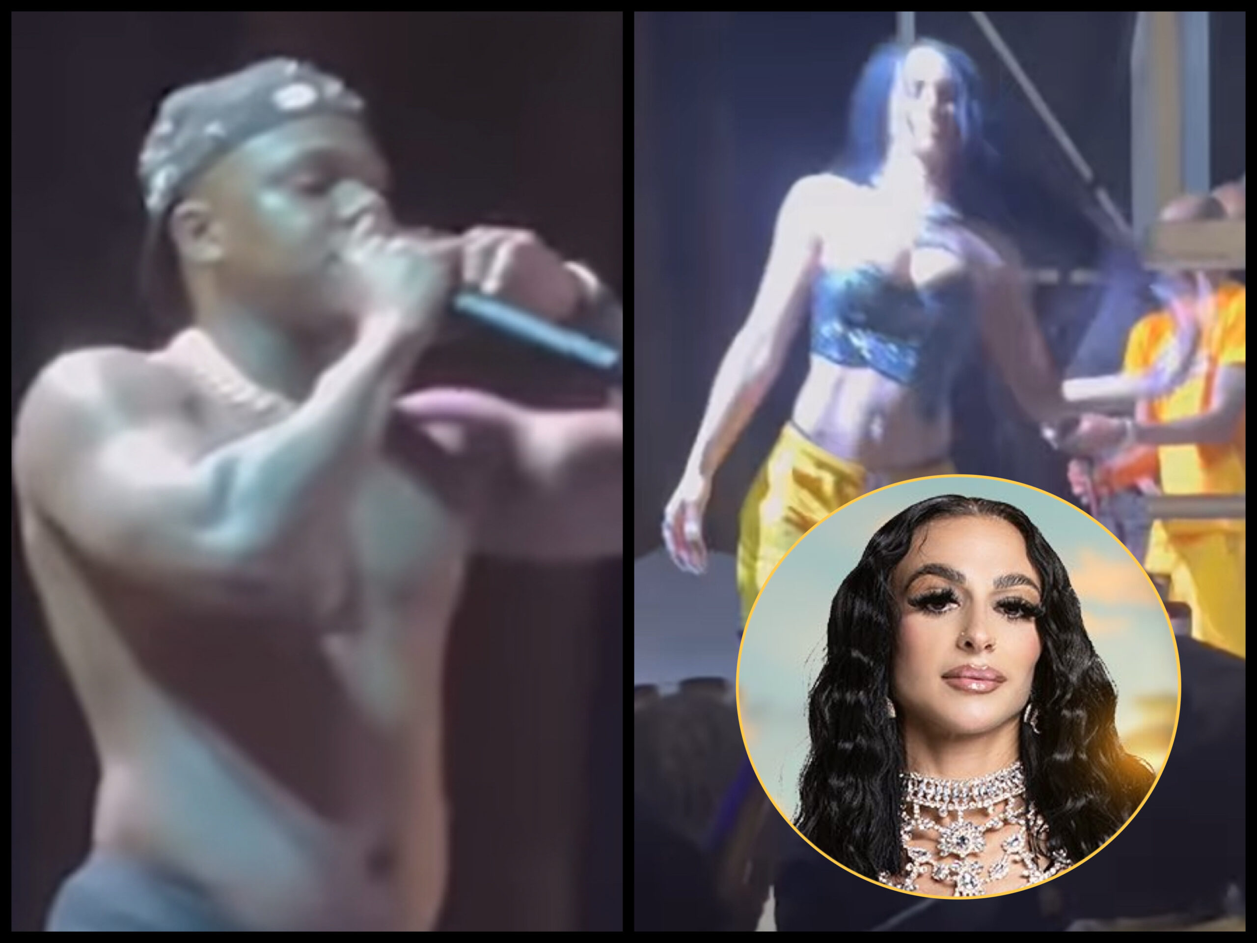 DaBaby kicks Big Gretch off stage at Apple Chill in Fayetteville, caught on video during viral moment.