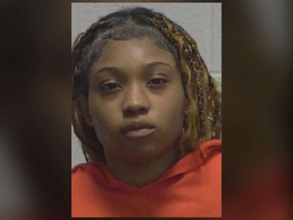 Mugshot of Nevaeh Moses, charged with revenge porn in Goldsboro, NC