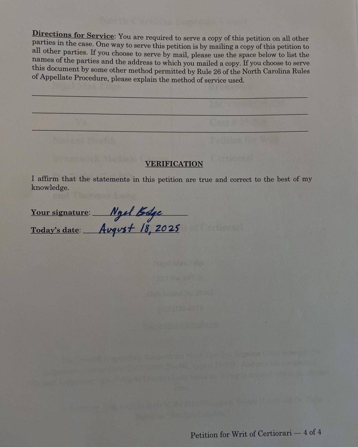 Nigel Max Edge Had Alleged U.S. Government Treason