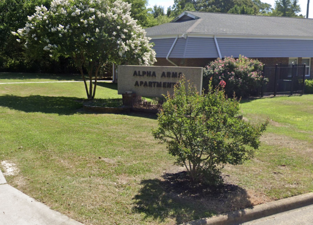 Alpha Arms Apartments Goldsboro shooting scene 13-year-old girl killed three teens charged with murder North Carolina