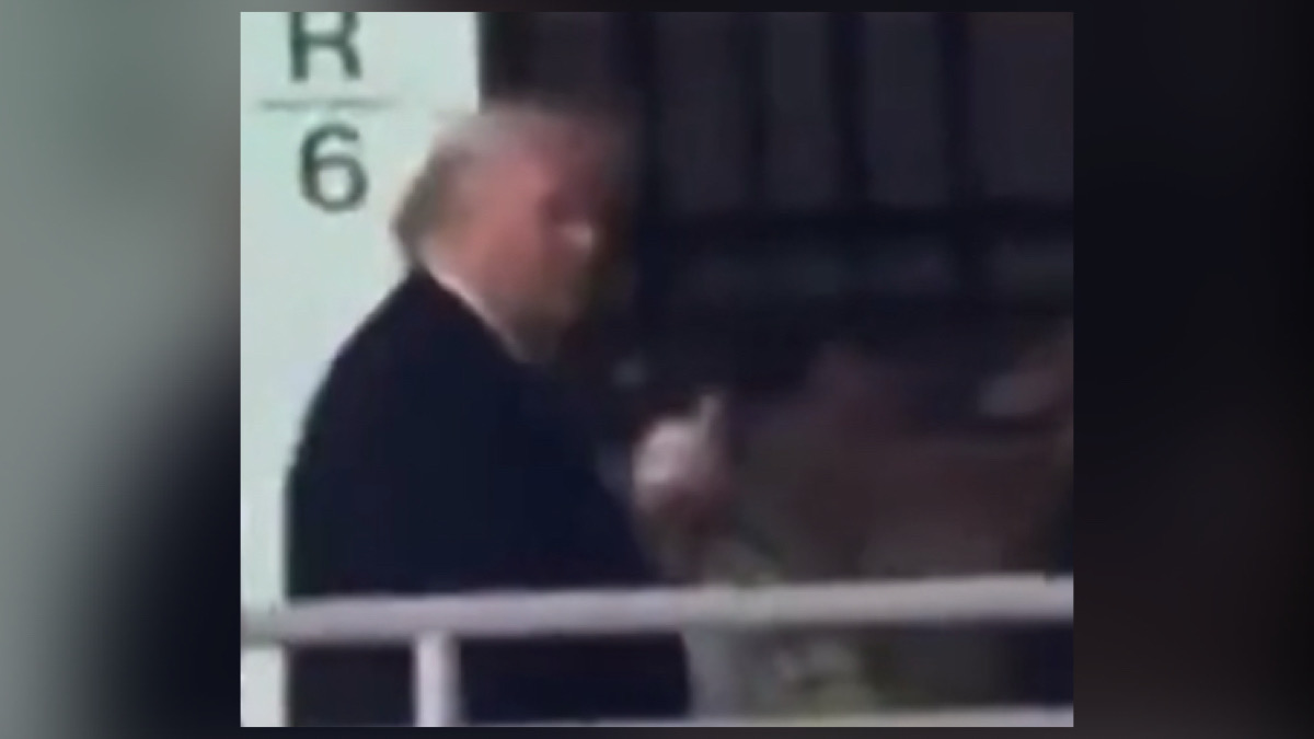 Trump Flips Off Ford Worker