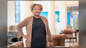 A professional portrait of Kim Delaney, a candidate for North Carolina House District 73, smiling warmly