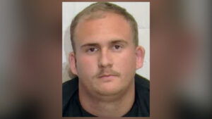 Mugshot of volunteer firefighter William Franklin Watson arrested for arson in Columbus County