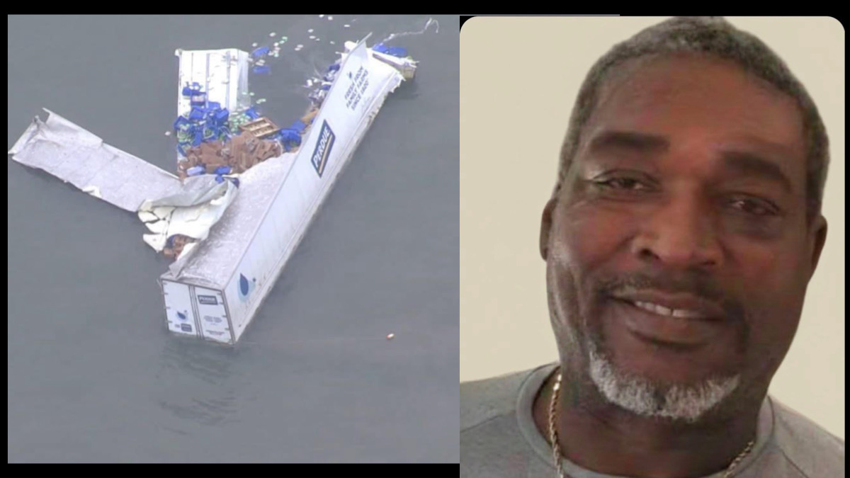 Chesapeake Bay Bridge Perdue truck fatal crash debris scene North Carolina driver killed