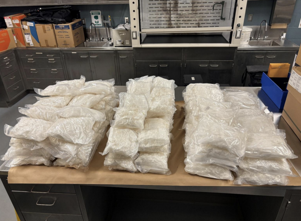 Large shipment of crystal meth recovered by Jacksonville police in major drug bust