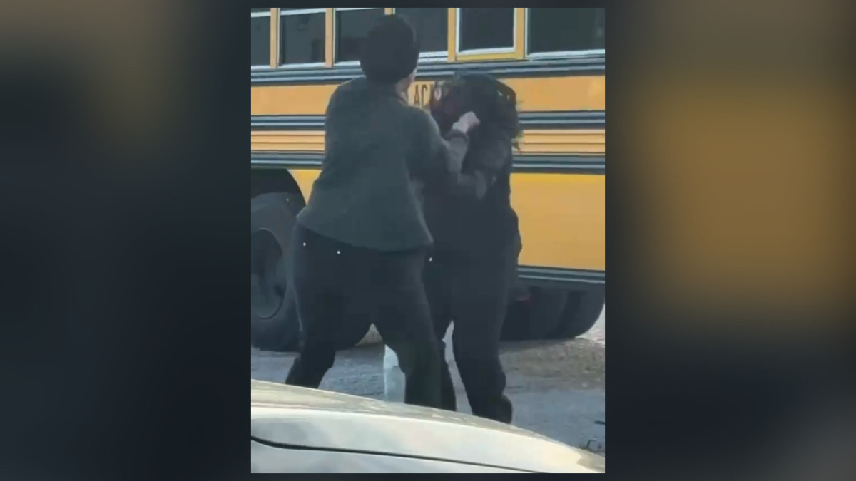 Fayetteville school bus fight between parent and employee caught on camera outside Alpha Academy bus