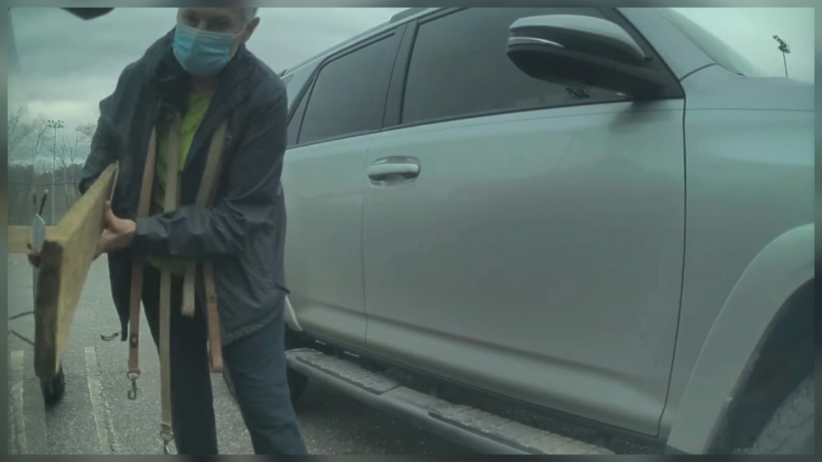 Tesla Cybertruck vandalism North Carolina caught on camera