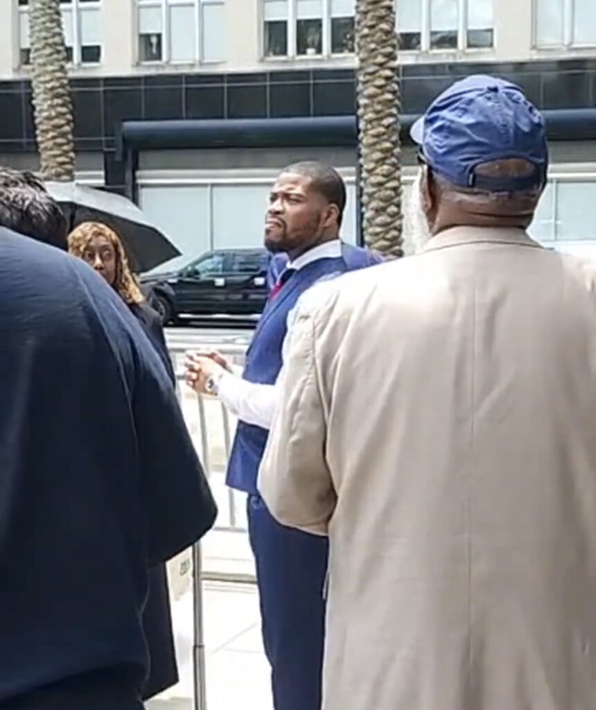 brian carn standing outside federal courthouse in jacksonville on sentencing day april 30 2026 after being sentenced to 9 months prison for tax fraud
