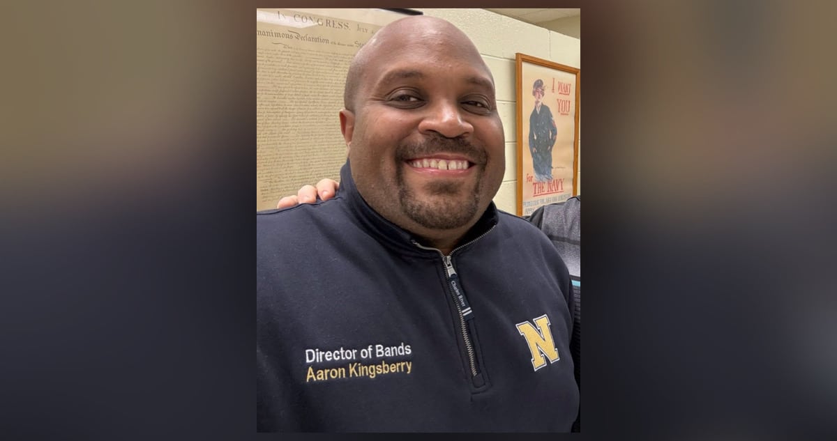 Aaron Kingsberry arrested felony secret peeping Northside High School band director Jacksonville NC