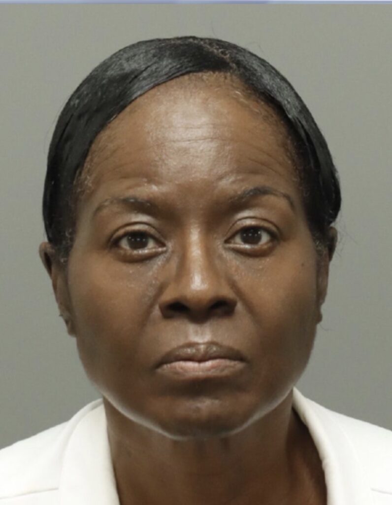 Gwendolyn White mugshot after being arrested for the Wake County Courthouse shooting
