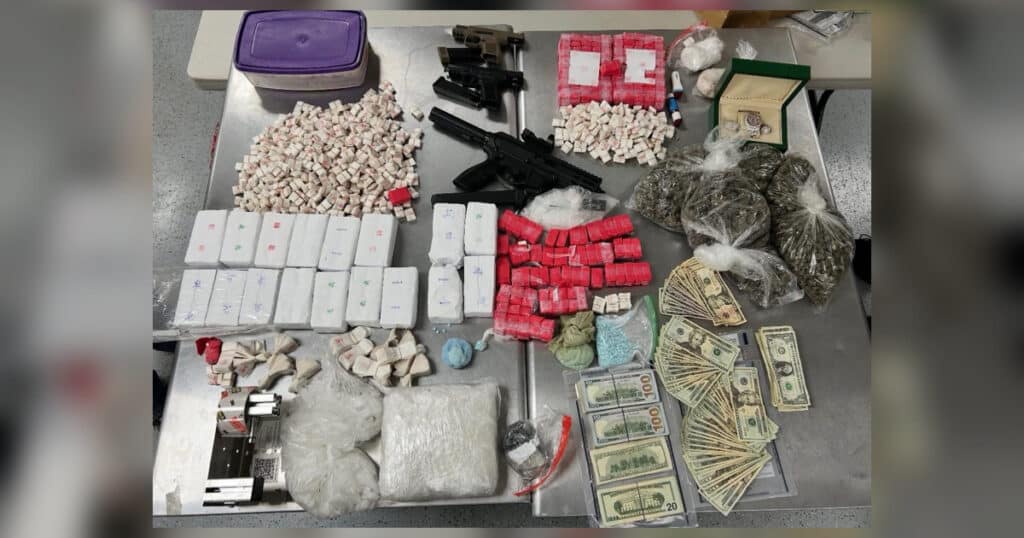 vance county drug bust henderson nc 31000 heroin doses 3kg meth 1kg fentanyl guns machine gun kit seized may 2026