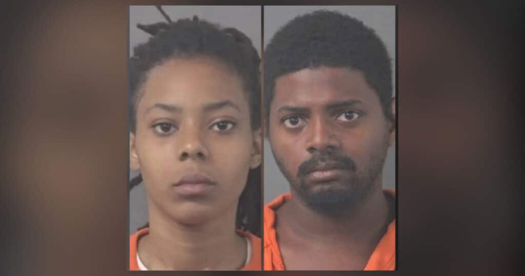 Mugshots of Ja’lexis Arshae Applewhite, 18, and Terrie Lorenzo Covington, 28, both charged with felony accessory before the fact in the Wilson County courthouse shooting.